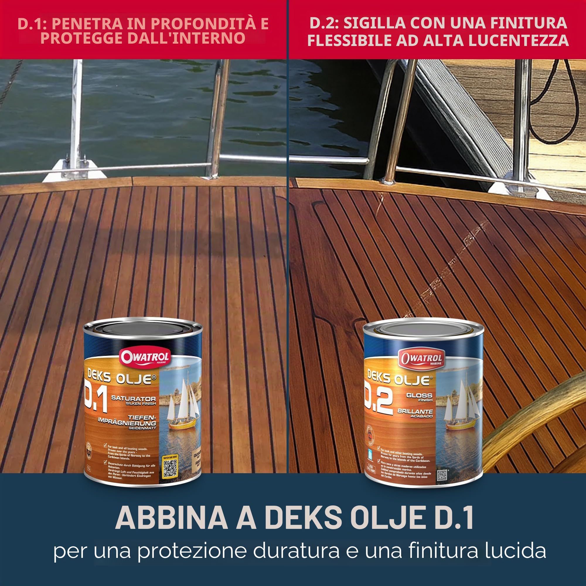Owatrol Marine D2 - Vernice per barca, 1 l
