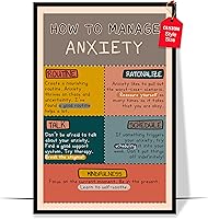 Vista 19 de LOLUIS Mental Health Poster, Boho Therapy Tools Educational Supplies Art Print Classroom School Office Decor (Boundaries, Unframed 8"x10")