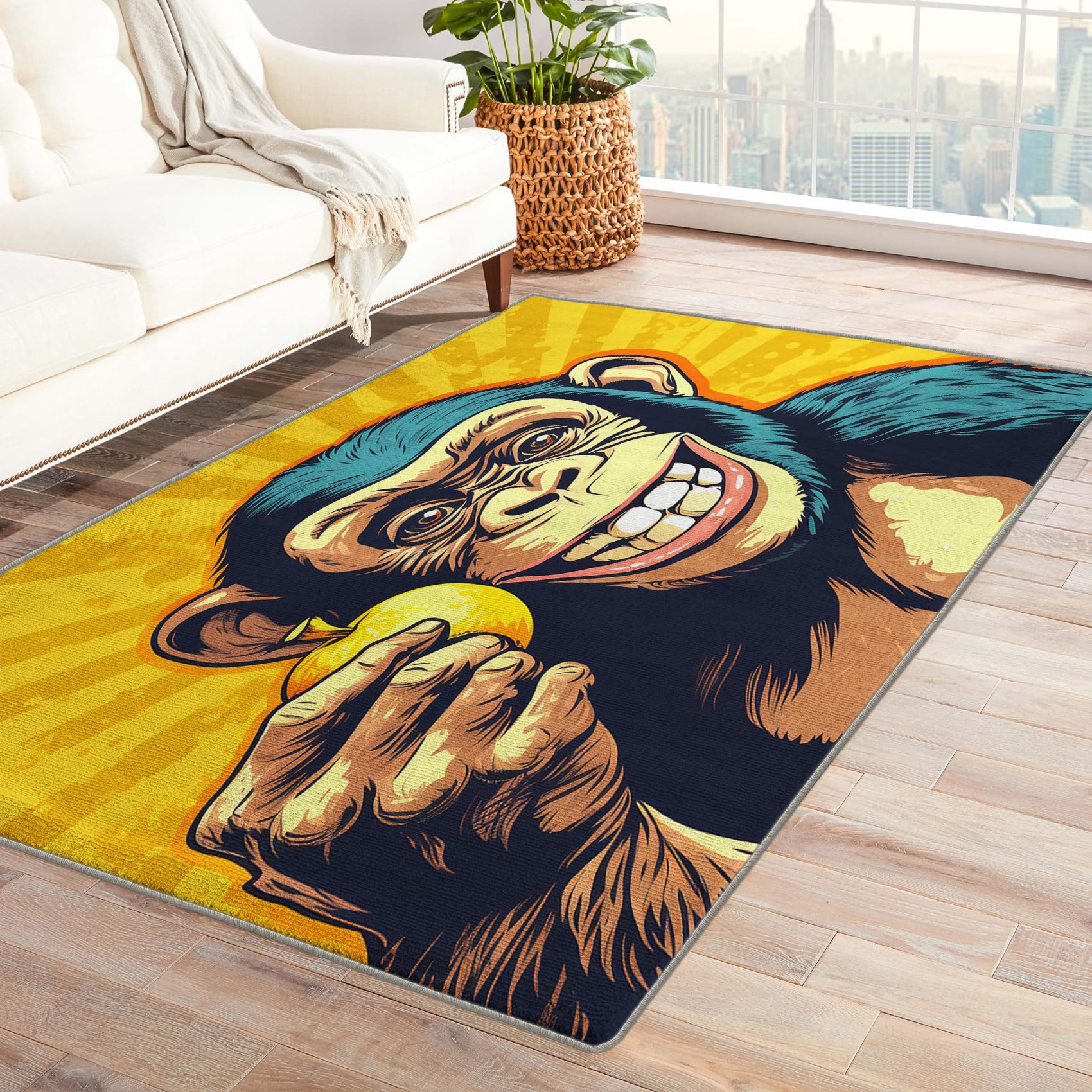 Amazon.com: Monkey Rug & Home Decor - 6x9 Rug, Orangutan Rugs for
