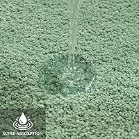 Vista 139 de MIULEE - Juego de 2 tapetes para baño, absorbentes, microfibra esponjosa y gruesa, con reverso antideslizante, lavable a máquina, para baño, ducha