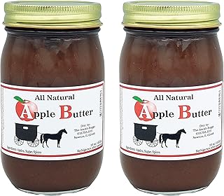Amish Fruit Butters (Two 16 oz. Jars) (Apple Butter)