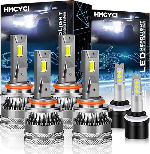 Compatible con Chevy Silverado 1500 2500 3500 HD (1999-2002) 9005 + 9006 bombillas LED para faros delanteros + 880 bombillas LED antiniebla, súper