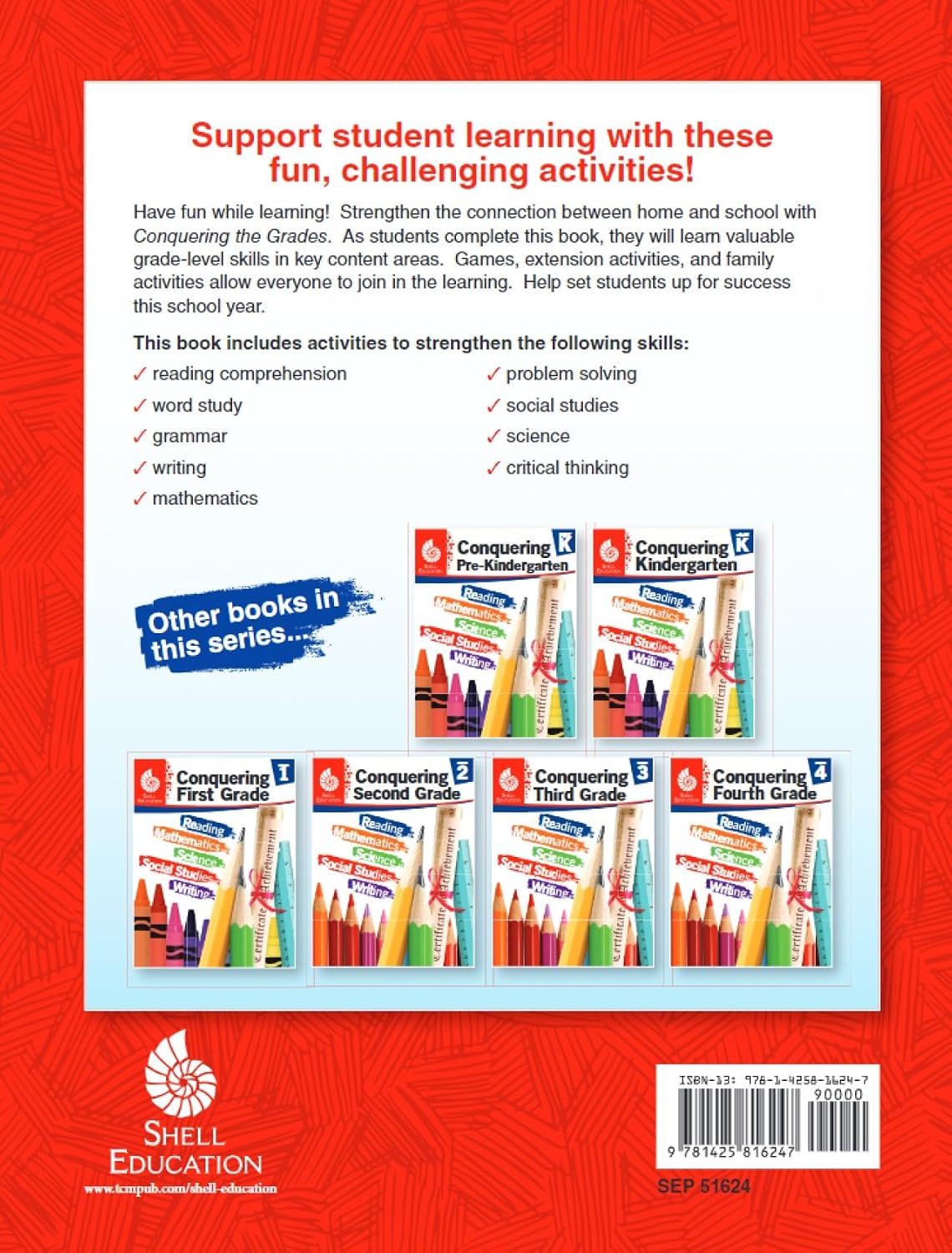 Conquering Fifth Grade, 4-Book Set – Fun Practice Workbook and 3 Reading Books for Kids Ages 11-13 to Prepare for 5th Grade