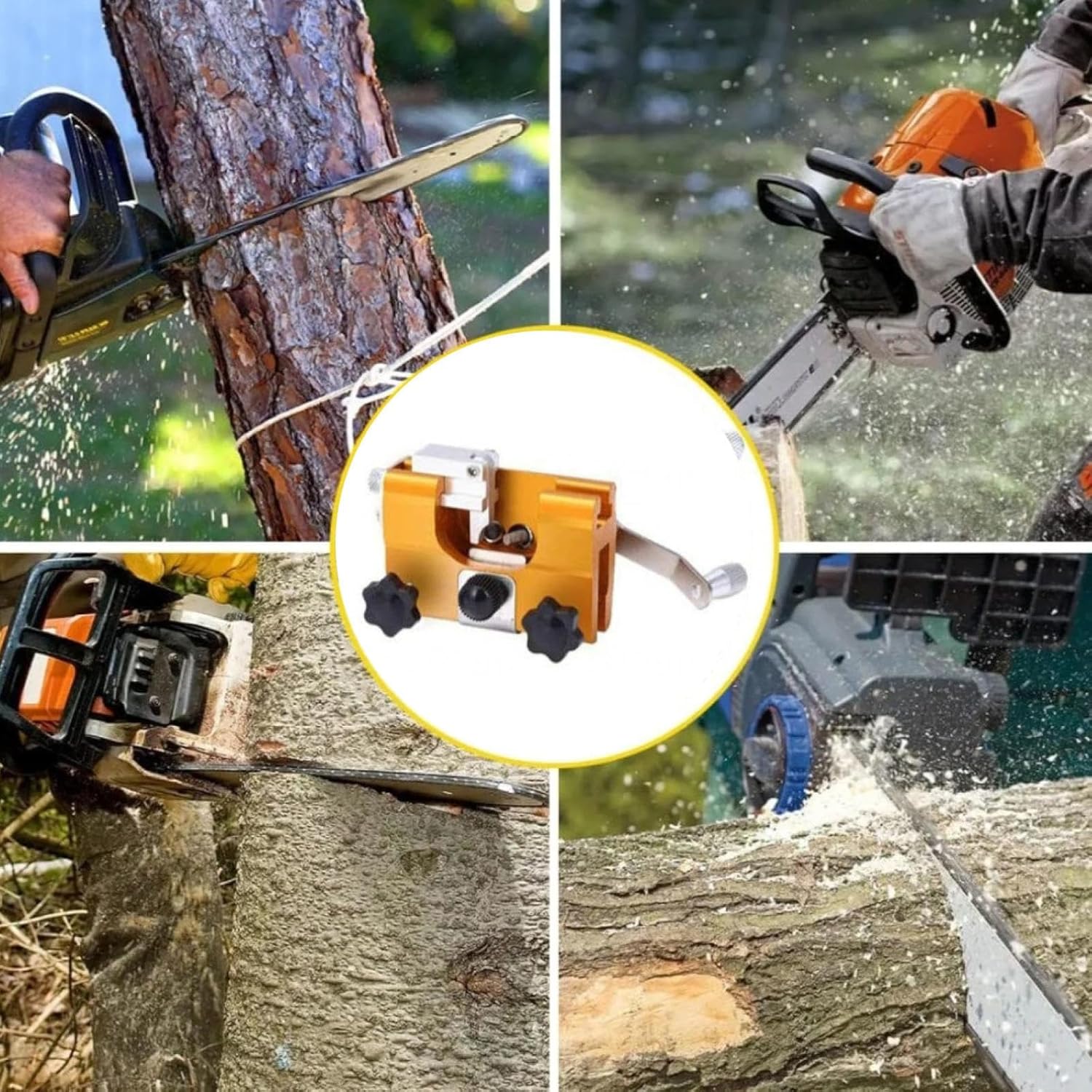 Chainsaw Sharpening Chainsaw Sharpener Jig Bits Chain Saw Sharpener Tool Kit Hand Crank Chainsaw Chain Sharpener All Kinds of Chain Saws and Electric Saws