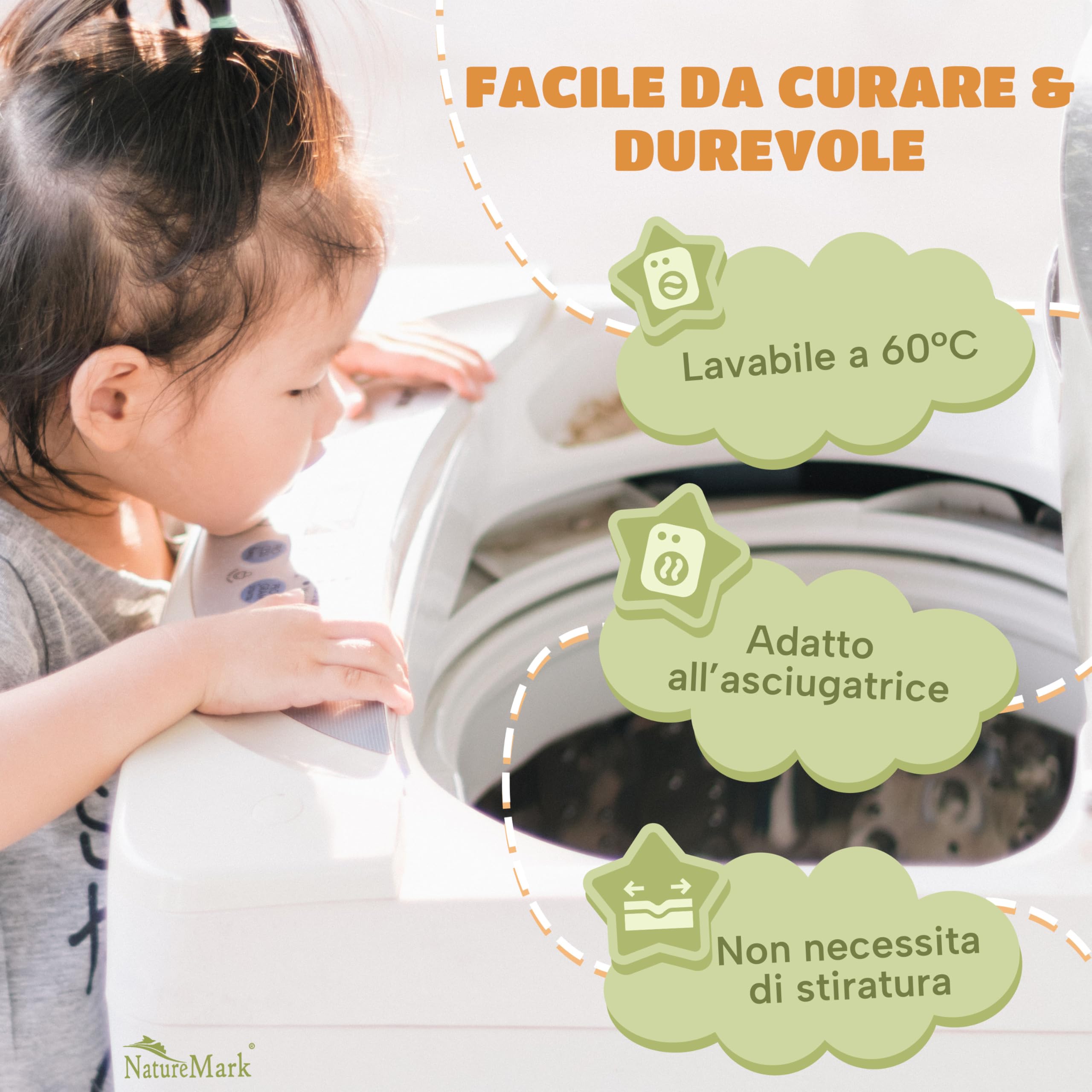 NatureMark Lenzuolo con angoli elasticizzati per bambini, 70 x 140 cm, morbido jersey, 100% cotone, set da 2 per culla e culla, rosso