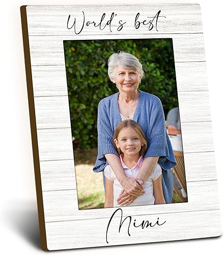 Vista 16 de Marco de Fotos Regalo de Amapola 4x6, Marco de Fotos de Madera para Abuelo, Regalo de Navidad Día del Padre Cumpleaños para Amapolas de Nietos, Los