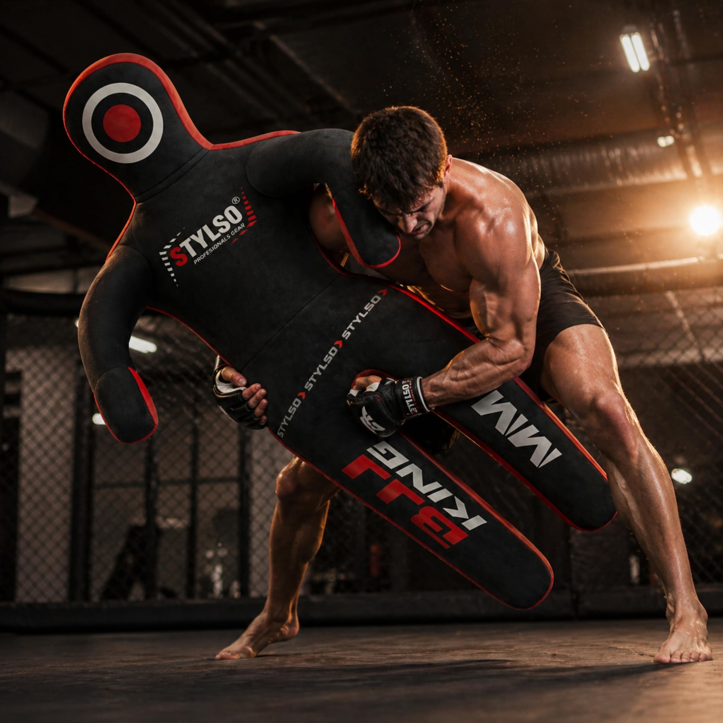 Chupetes de Lucha Libre - Jiu Jitsu brasileño, Artes Marciales Mixtas, BJJ, MMA, Boxeo, Entrenamiento de Karate de Judo - de pie - 5 pies/60 6 pies/72 Negro - Azul - Rojo - Amarillo