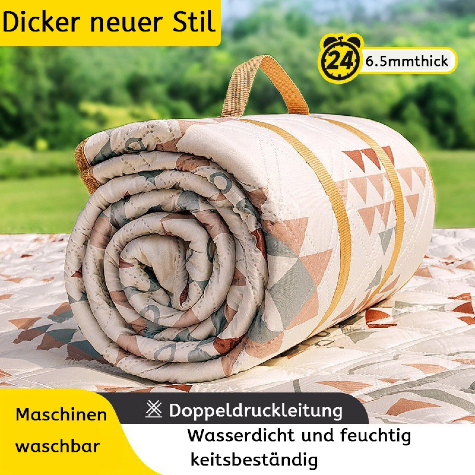 Picknickdecken für draußen, große Campingdecken, wasserdicht, maschinenwaschbar, für unterwegs (Warme Sandfarbe, 200X220CM)