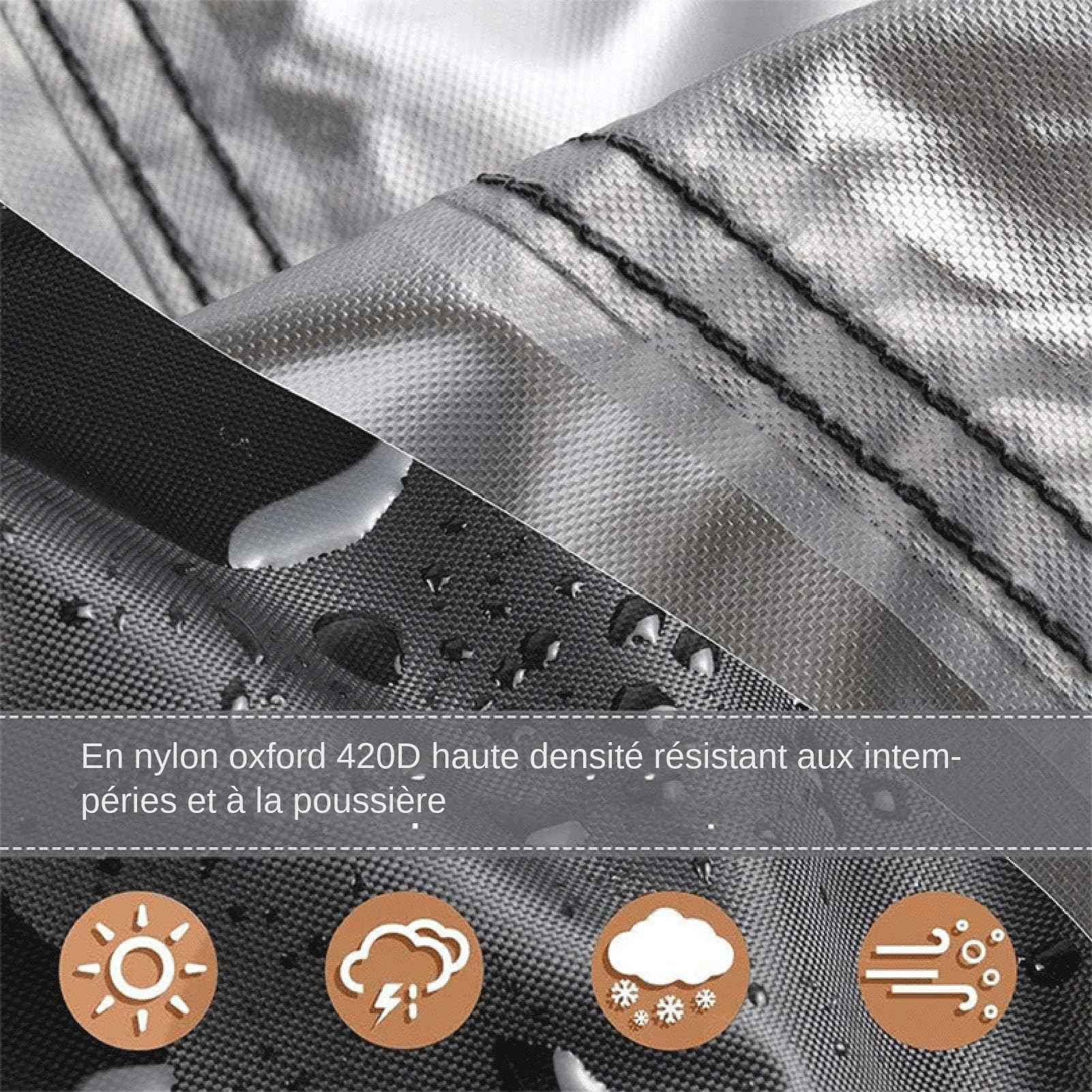 Funda para tumbona para exteriores, duradera, para parque, hotel, campus, disfruta de la protección solar