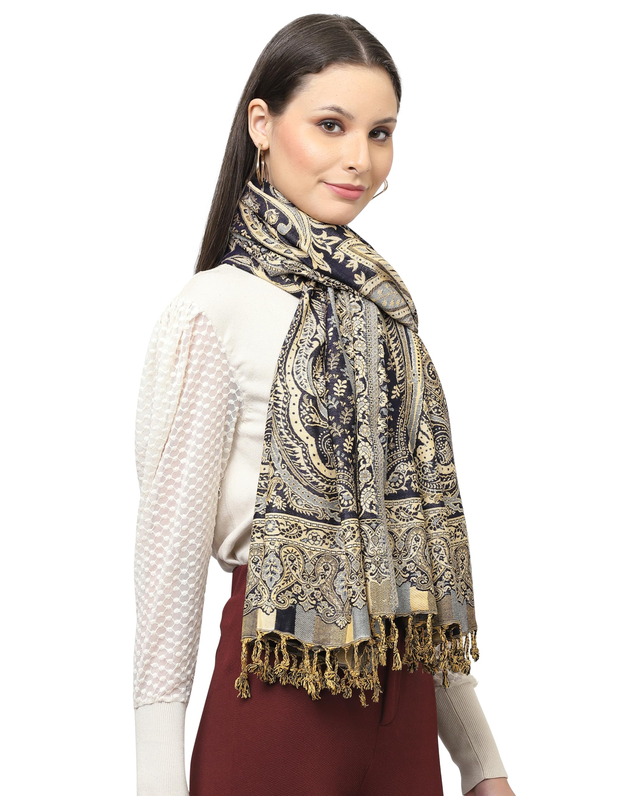 weavers villa 100% Soft Viscose Women's Summer/Autumn Scarf, Stoles, Scarves-picture-48