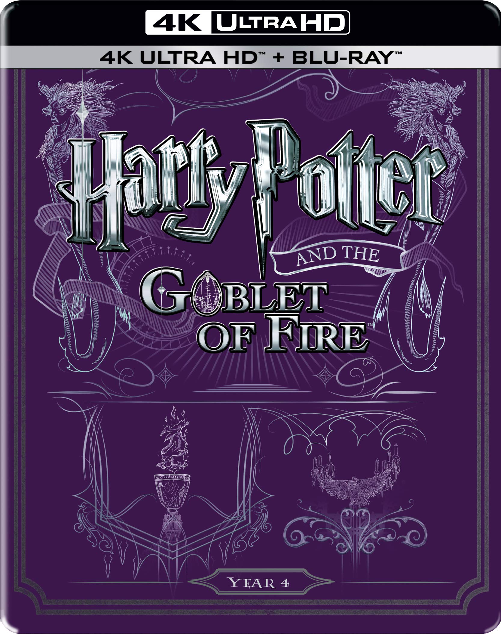 Harry Potter and the Goblet of Fire - Year 4 (2005) (Limited Collector's Edition Steelbook) (4K UHD + Blu-ray) (2-Disc)