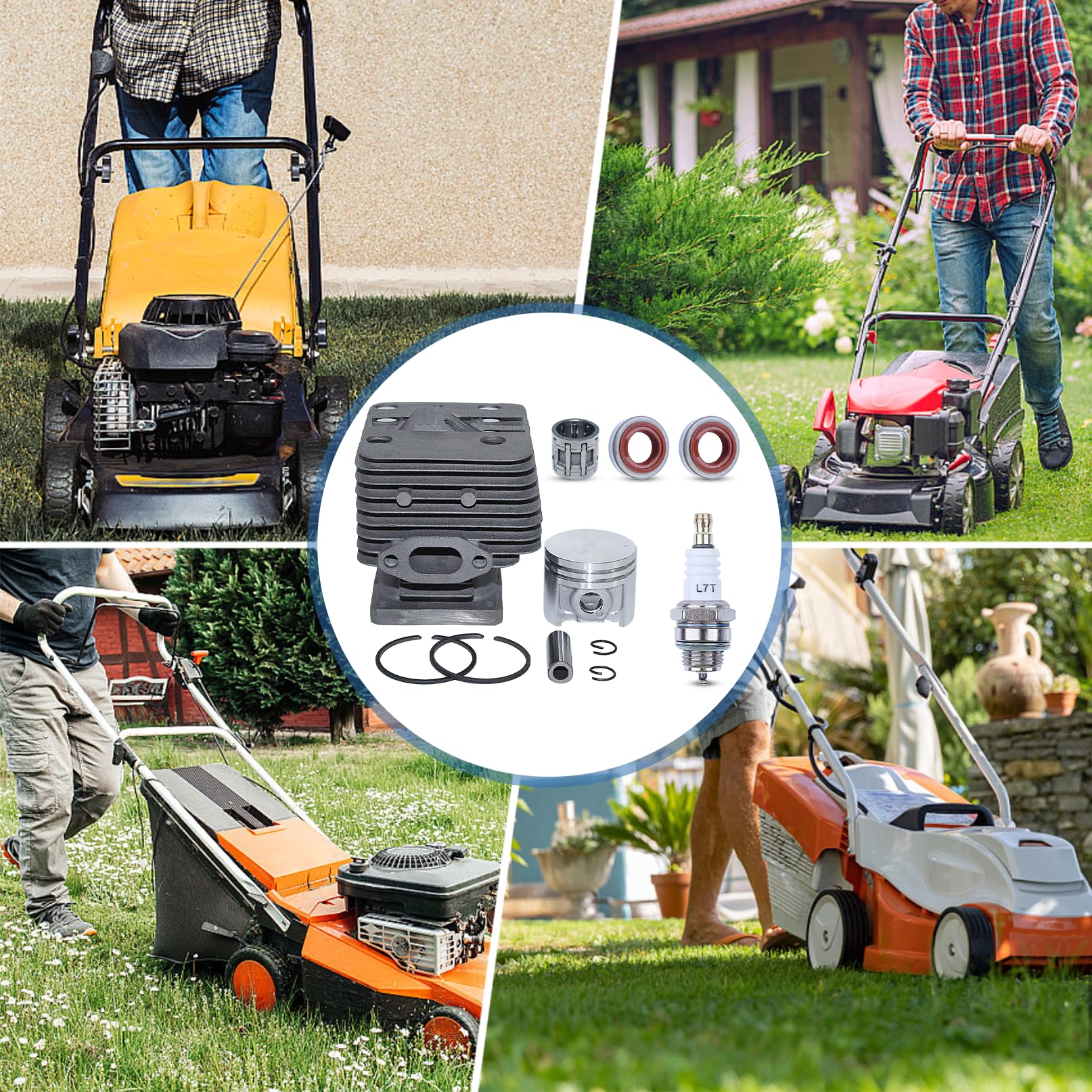 40mm Zylinderkolben Kit Für Stihl FT250 HT250 FS250 FS250R FS202 FS120 FS200 Freischneider Ersetzen Sie 4134 020 1214.