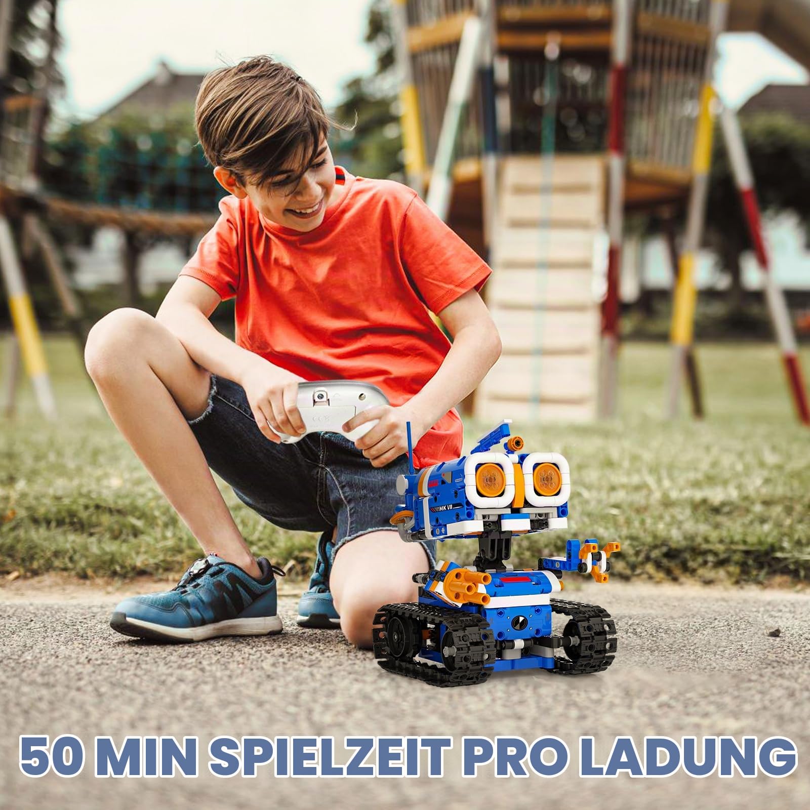 Mint Roboter Spielzeug,5-In-1 Technic Roboter Bauspielzeug FüR Kinder