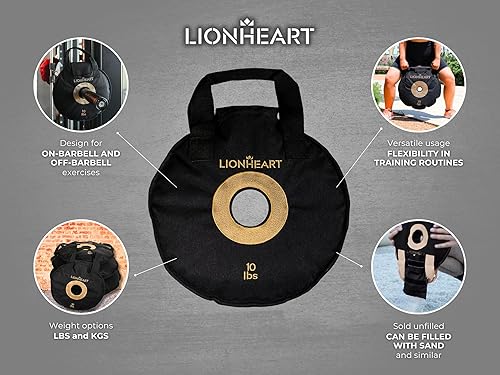 Miniatura 5 de Lionheart Sand Bag Weight Plates Set  Sandbags for Working Out  Home Gym Bumper Plates  Travel-Friendly Sandbag for Fitness & Weight Training