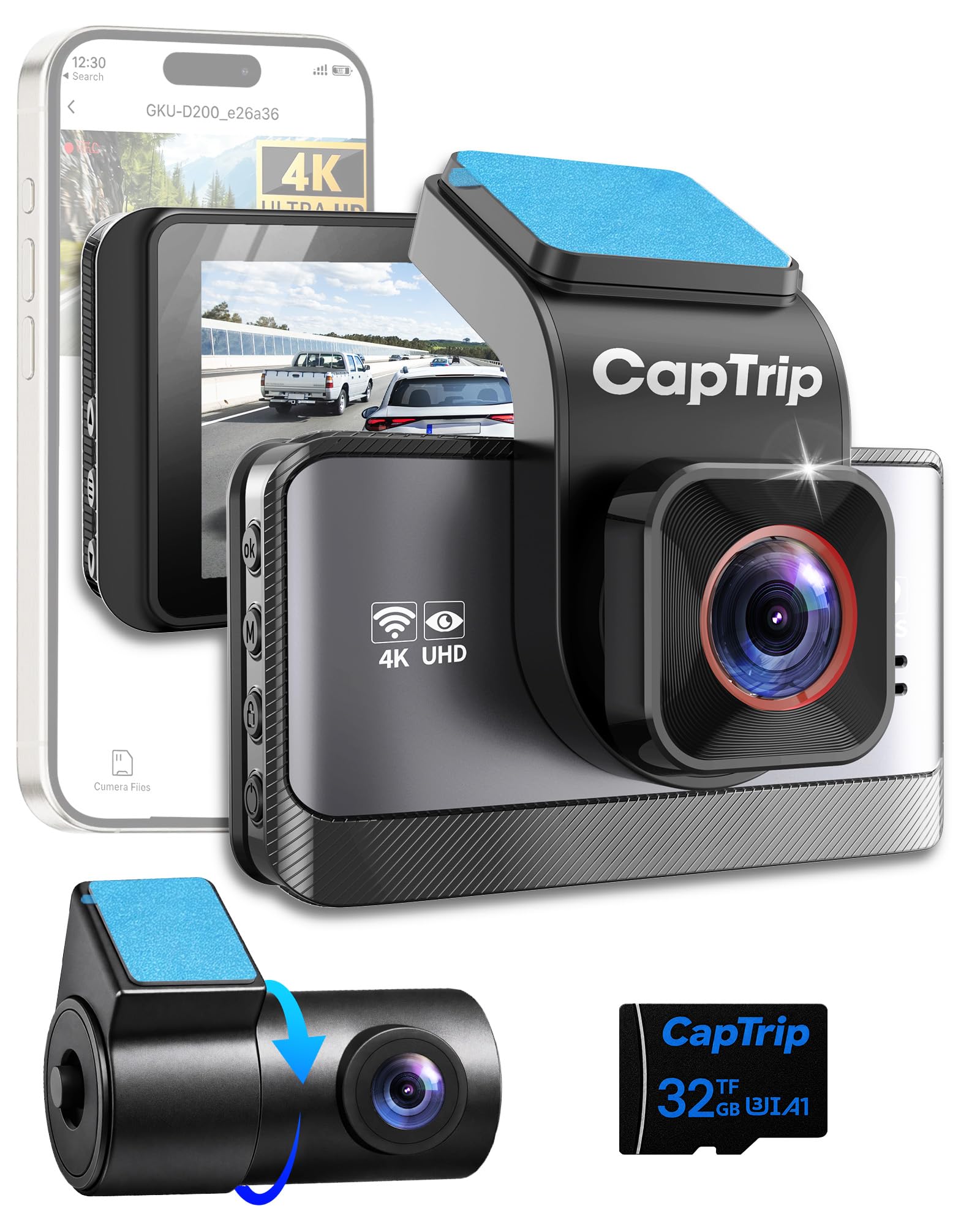 Amazon.co.jp: ドライブレコーダー 前後カメラ ドラレコ 4K UHD 800万