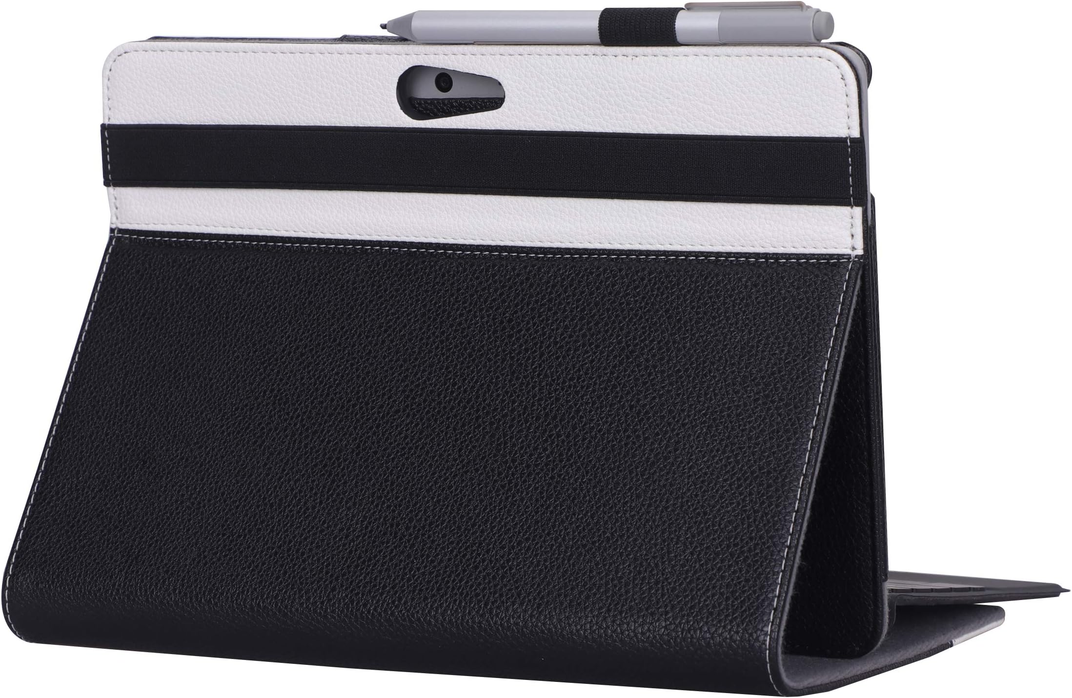 ProCase Folio Case for Surface Go, Premium Protective Stand Cover with Multiple Viewing Angles for Surface Go 2018 Released, Compatible with Surface Type Cover -Black