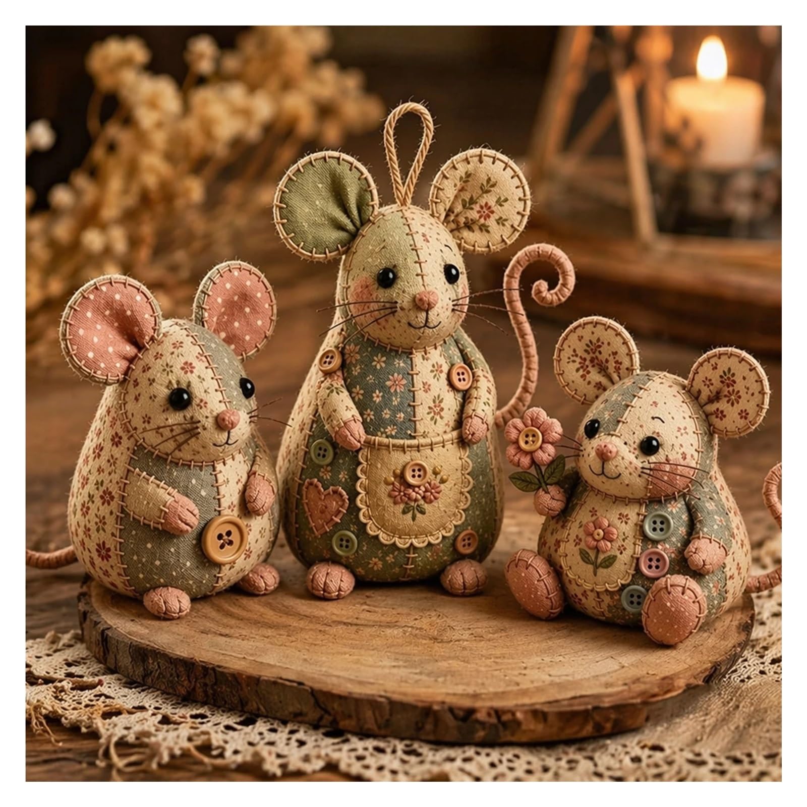 kit de tela para acolchar diy Juego de bricolaje artesanía animal retazos creativos 3 piezas