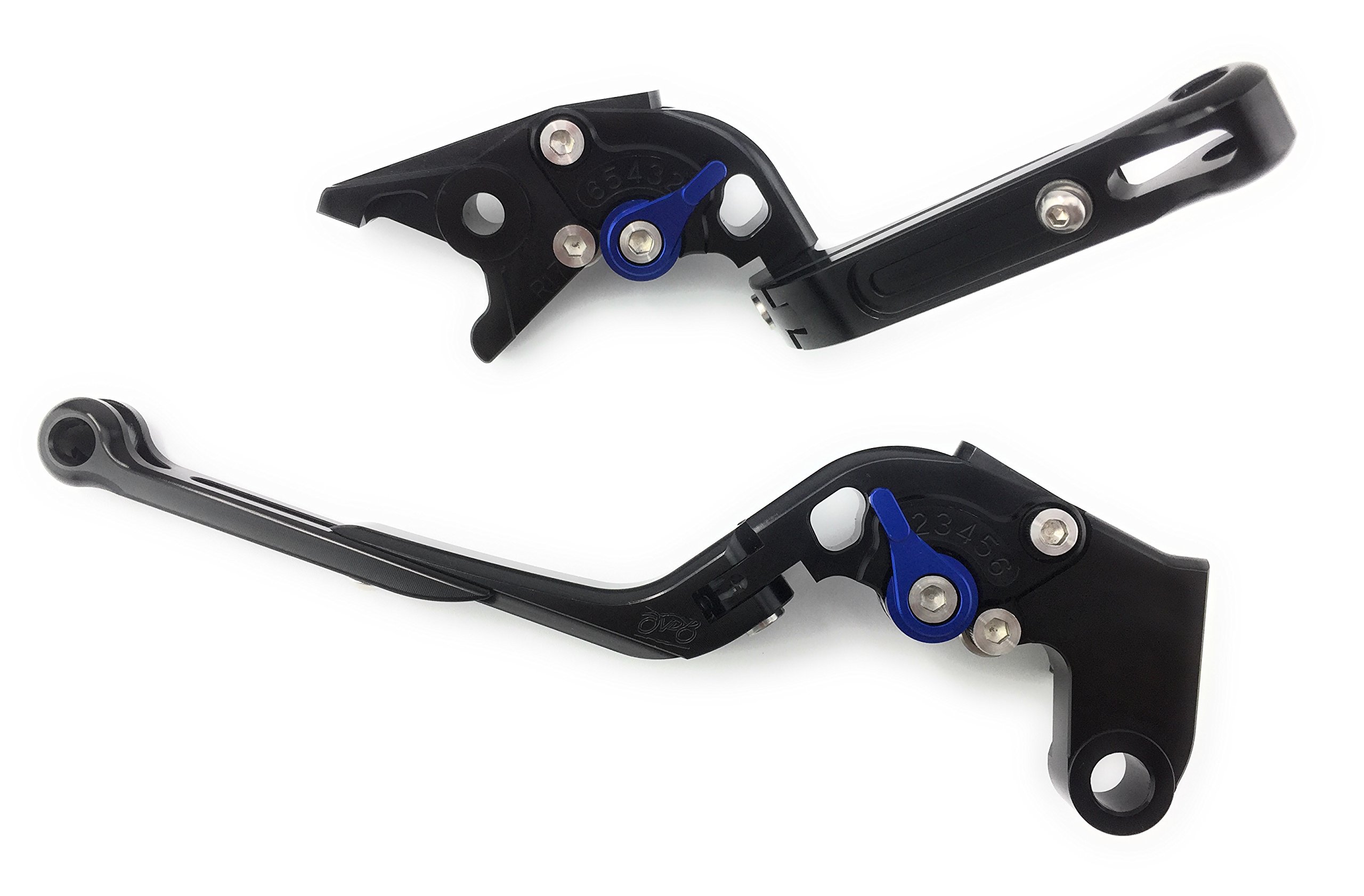 avdb-moto Coppia di leve regolabili e pieghevoli CNC Compatibile con Kawasaki Z300, Z300 ABS 2015 2016 2017
