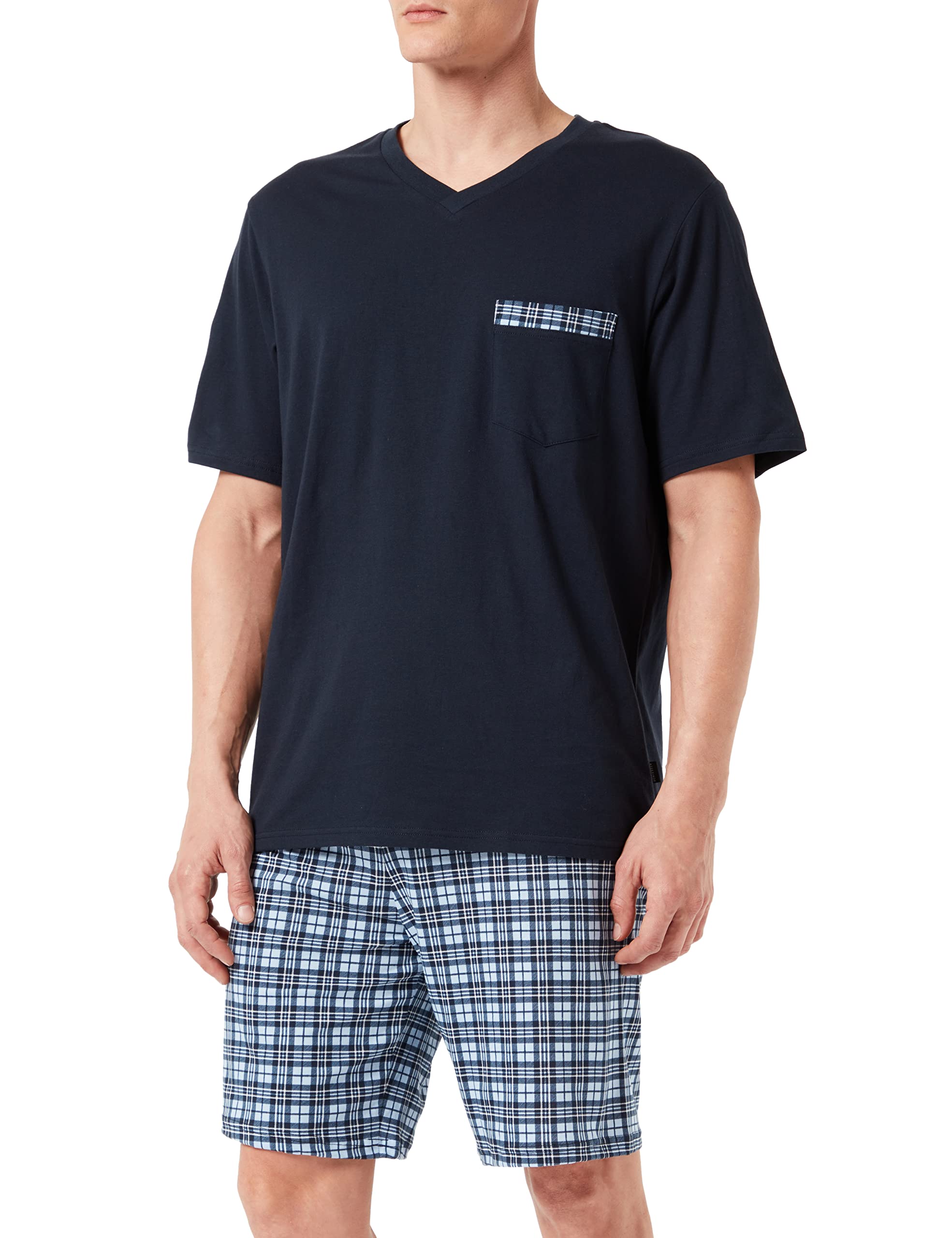 Schiesser Men's Schlafanzug Kurz Pajama Set