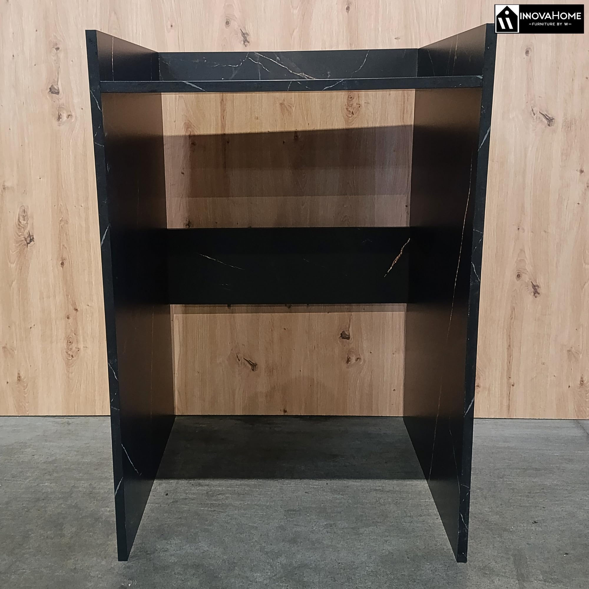 INNOVAHOME Armario para Lavadora Robusto 18mm - Mueble con Protección Antivibración, Borde Alto y Solución de Almacenaje para Lavadero, 66x97x62cm, San Sebastián