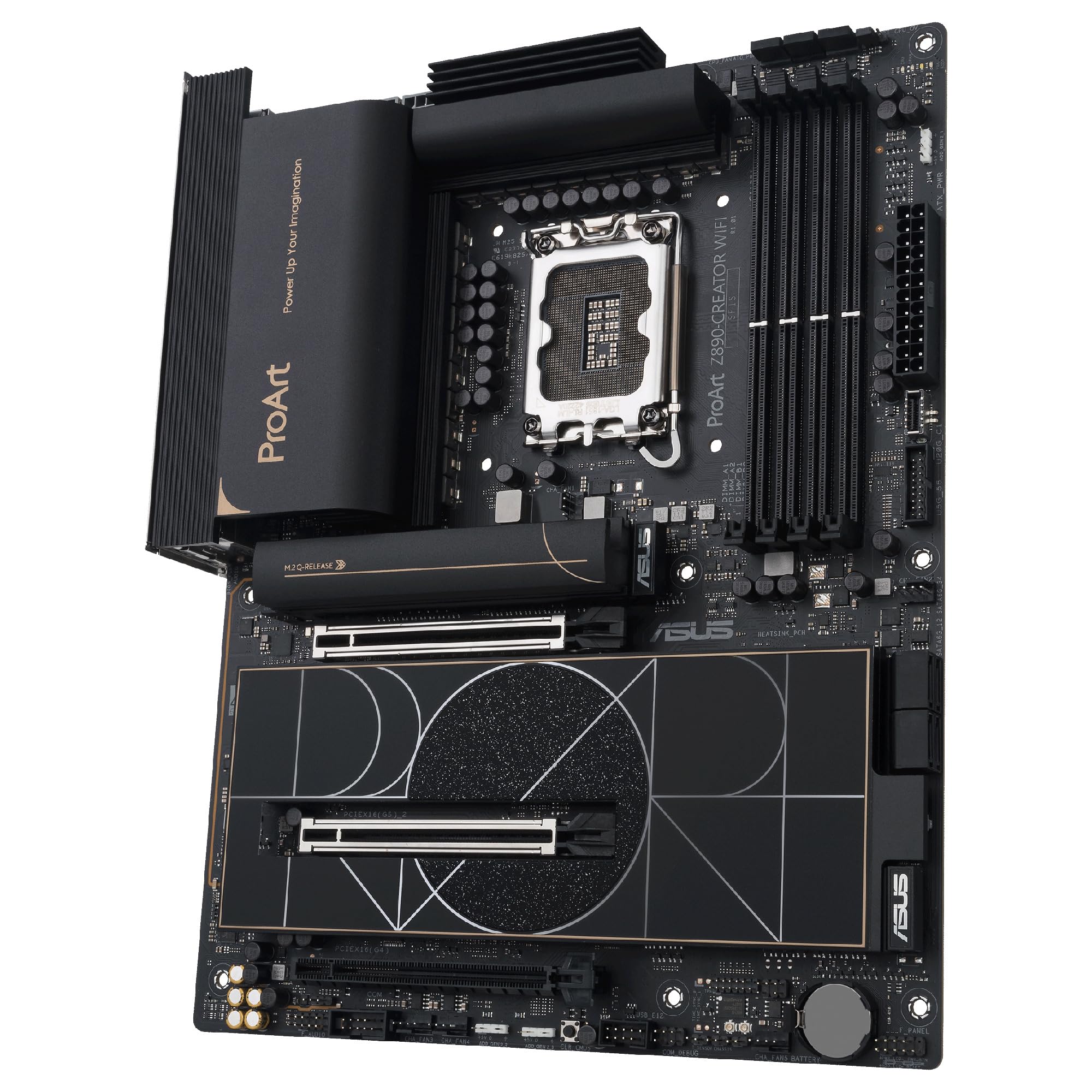 ASUS ProArt Z890-Creator WiFi - Placa Base ATX, 16+2+1+2 etapas de Potencia, PCIe 5.0 Compatible con GPU de última generación, Dos Thunderbolt 5 Tipo-C, LAN de 10 GB y 2,5 GB, WiFi 7, 5 Ranuras M.2