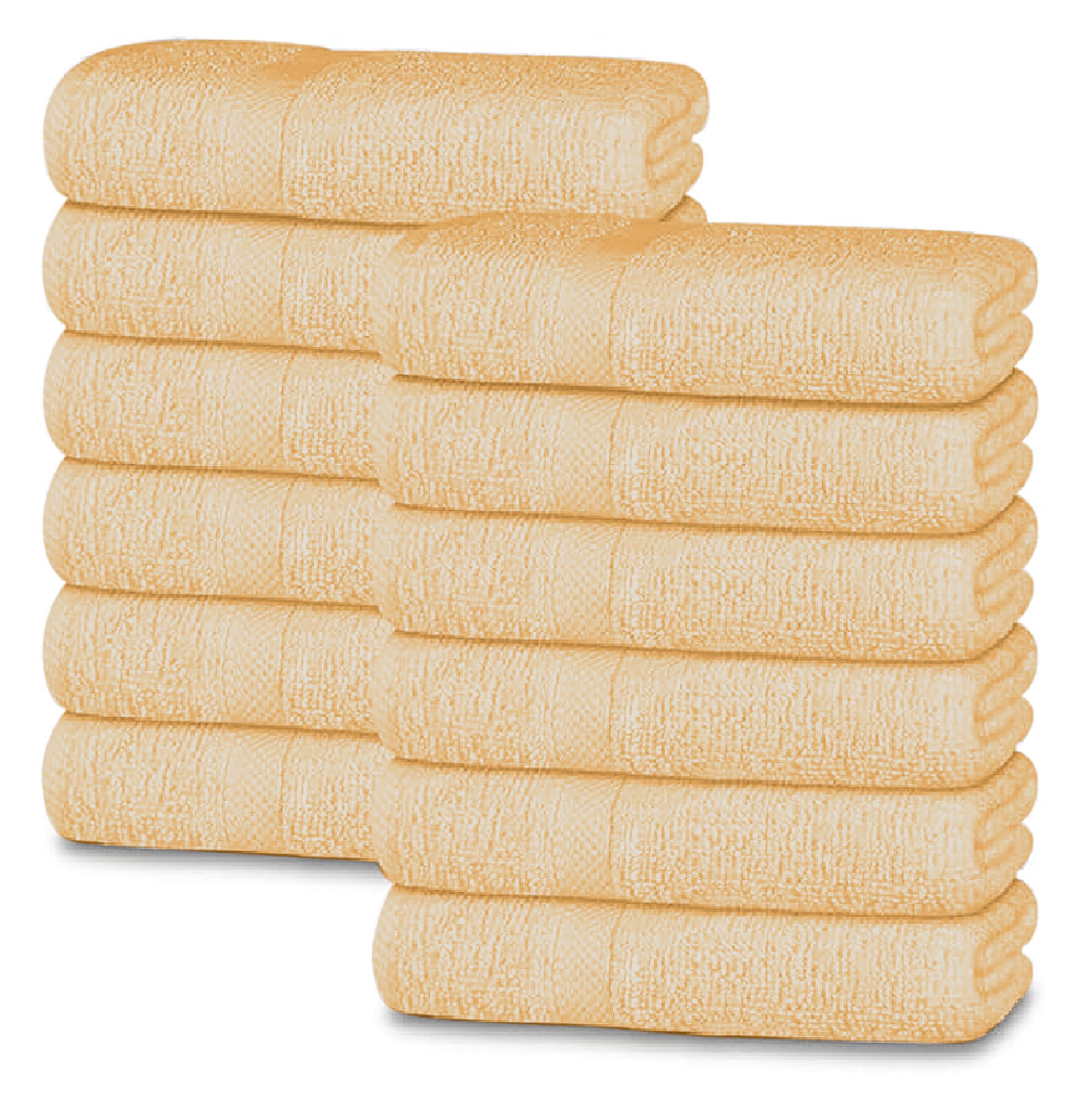 Opulent Dreams 100% Egyptian Cotton Towel Sets – Soft, Absorbent, Quick-Dry – Includes Bath Sheets, Bath Towels, Hand Towels, Flannels – Luxuriously Easy to Wash (Cream, Face Towel (Pack of 12))