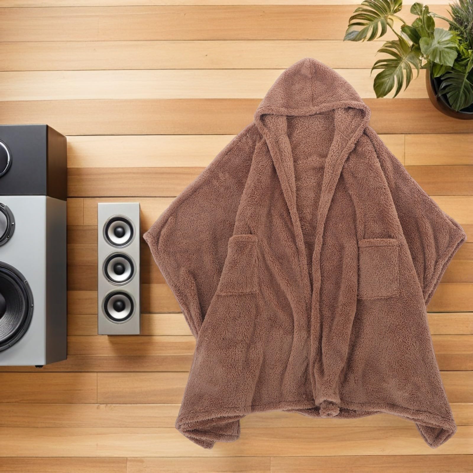Toddmomy Poncho Raffinato in Donna Invernale Eccezionale Isolamento Poliestere Design Versatile, Mantello Caldo in Inverno per Viaggi e Uso Quotidiano
