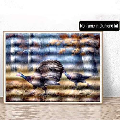 Miniatura 2 de Kaliosy Kits de pintura de diamantes 5D para adultos, faisán, pájaro por números, pintura con diamantes, arte de animales, taladro completo,