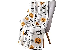 Haunted Halloween Fleece Throw Blanket