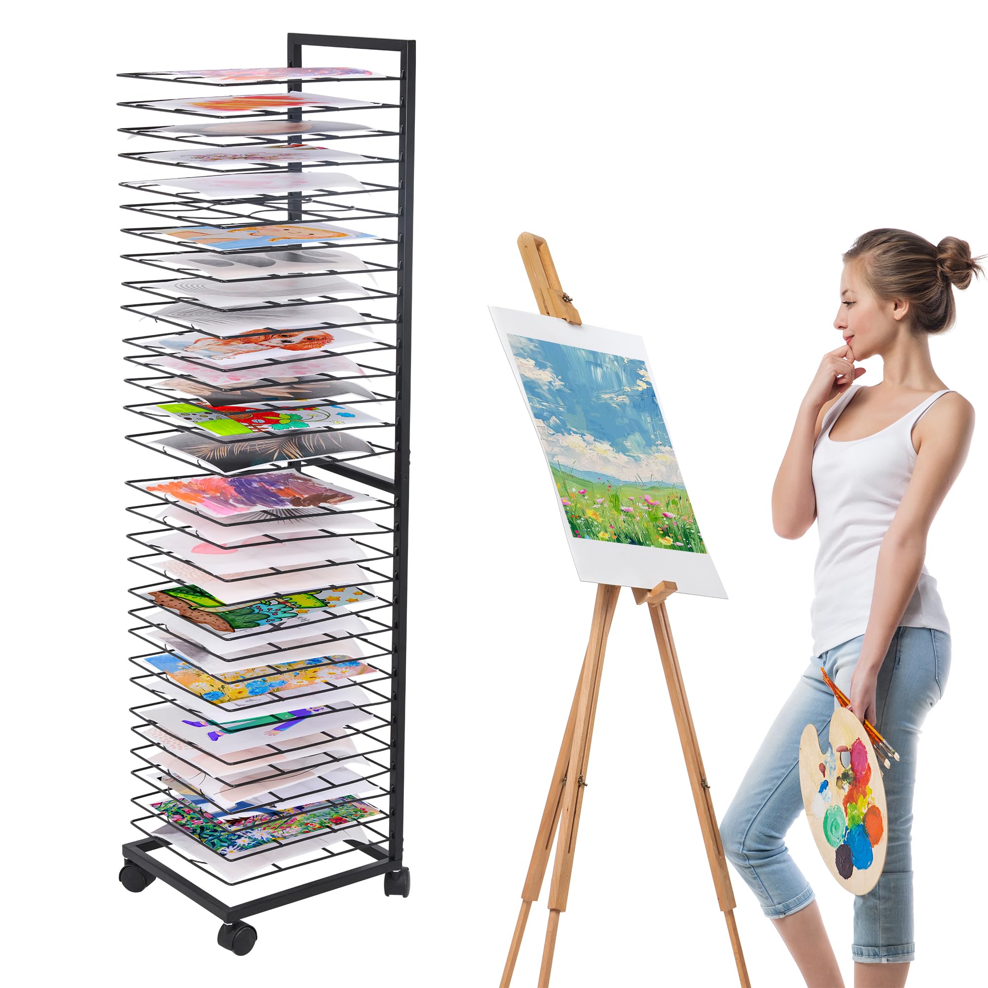 Amazon.com: GENMOUS Art Drying Rack, Metal Painting Drying Rack