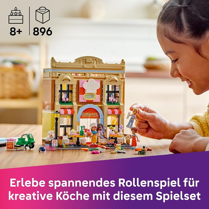 LEGO Friends Étterem és Főzőiskola Játékszett 8+ Éveseknek - Kreatív Szerepjáték 896 Elemmel, Fejlesztő Építőjáték Gyerekeknek

AI: LEGO Fri