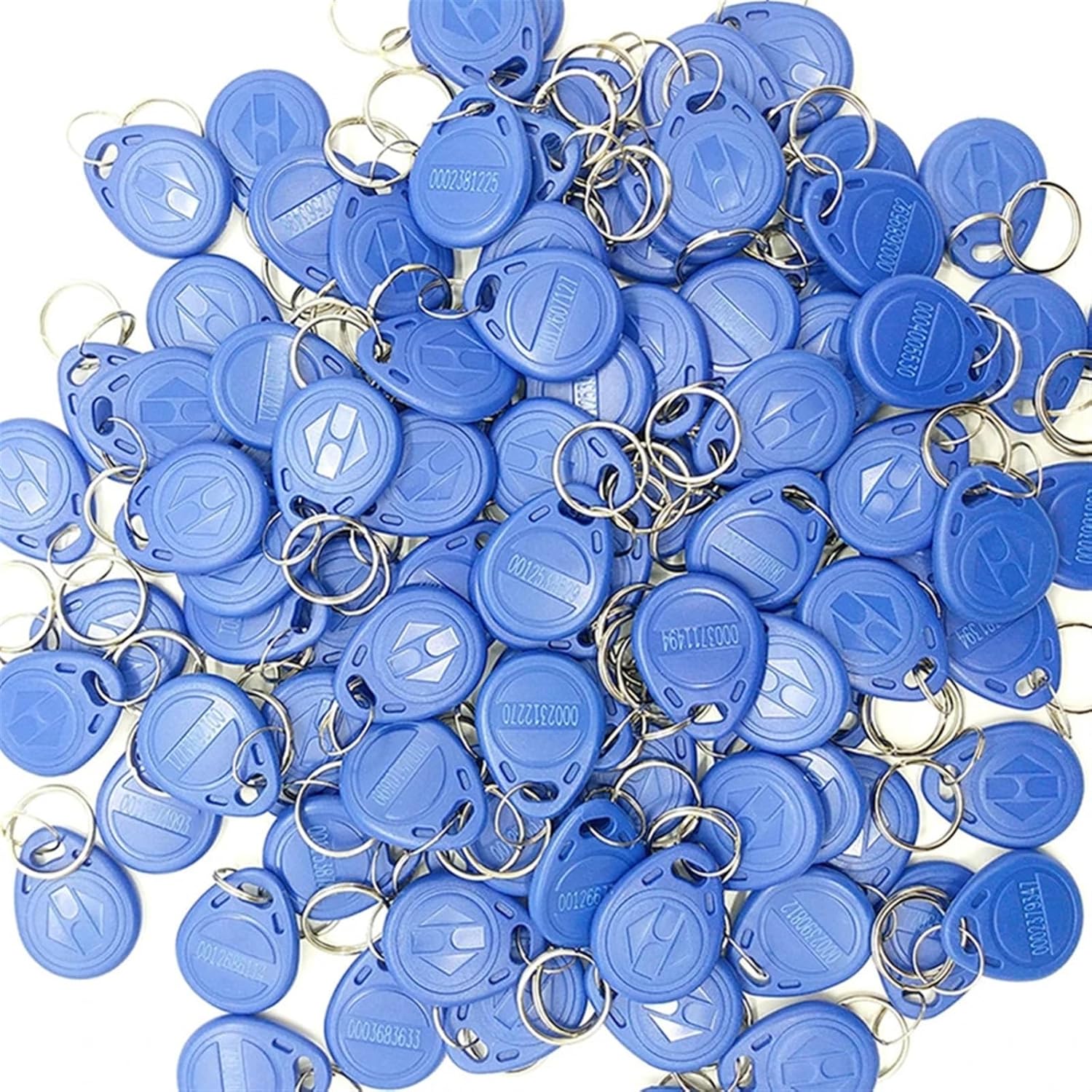 100pcs RFID Tag 125KHz Proximity RFID Card Keyfobs Key Fob Access Control Smart Card 11 Colors Keyfob Read-only