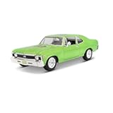 Maisto 1:24 Scale 1970 Chevrolet Nova SS Diecast Vehicle (Colors May Vary) , Green