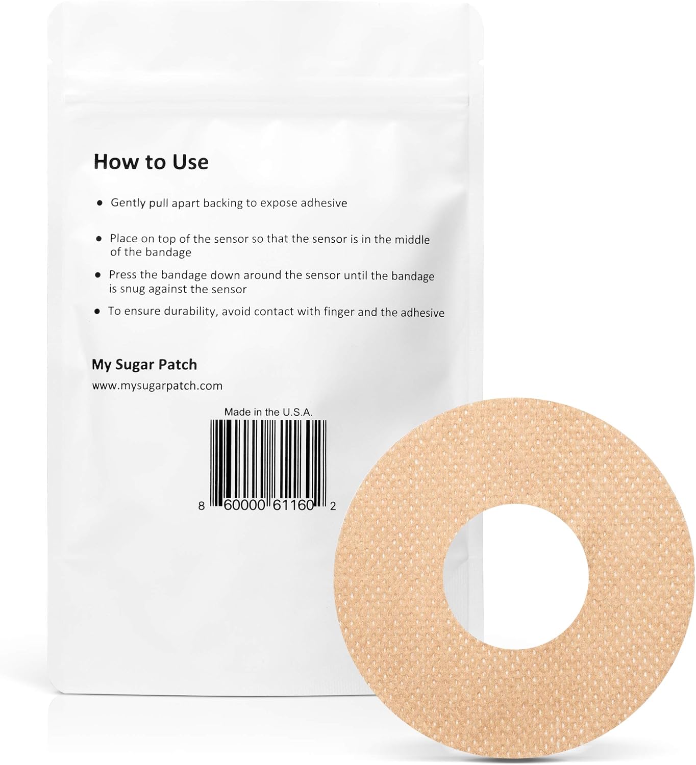 My Sugar Patch Waterproof Adhesive Patch for Abbott Freestyle Libre – Pack of 30