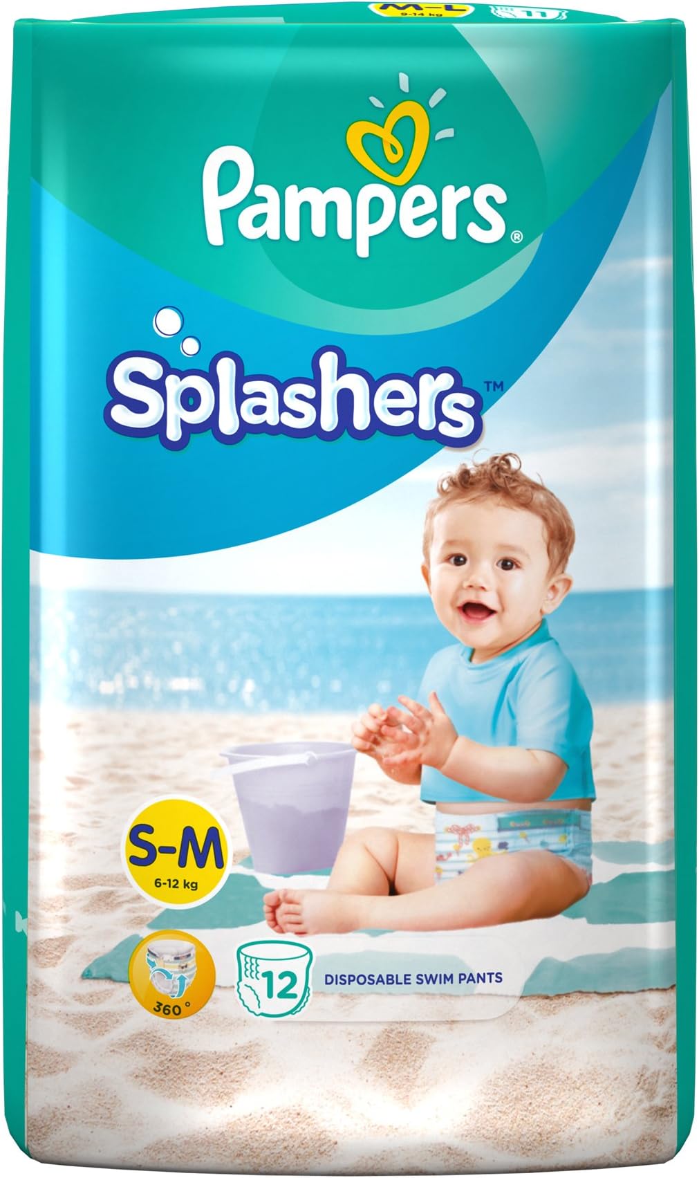 Buy Pampers Splashers Disposable Swim Pants Diapers, Medium, 12 Count