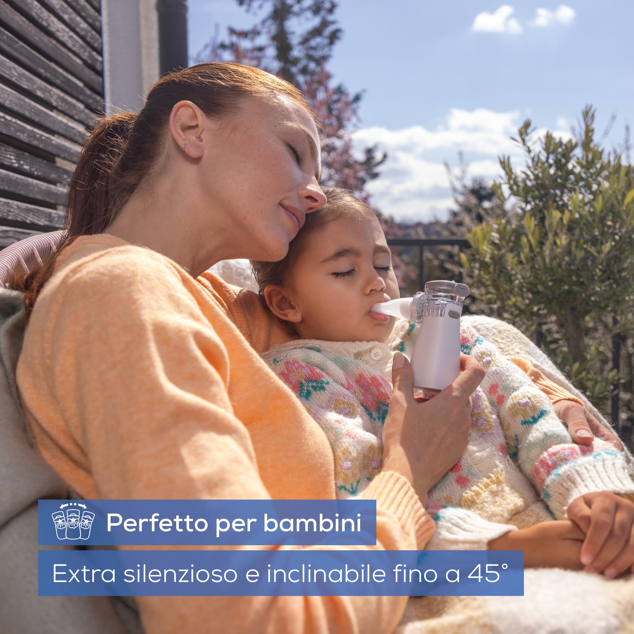 Beurer Aerosol Ih 57 Inalatore con Membrana Vibrante e Tecnologia Aerosol Intelligente per un'Inalazione Ancora Efficiente, Orientabile In Modo Flessibile Fino a 45°, Tempo di Inalazione Breve