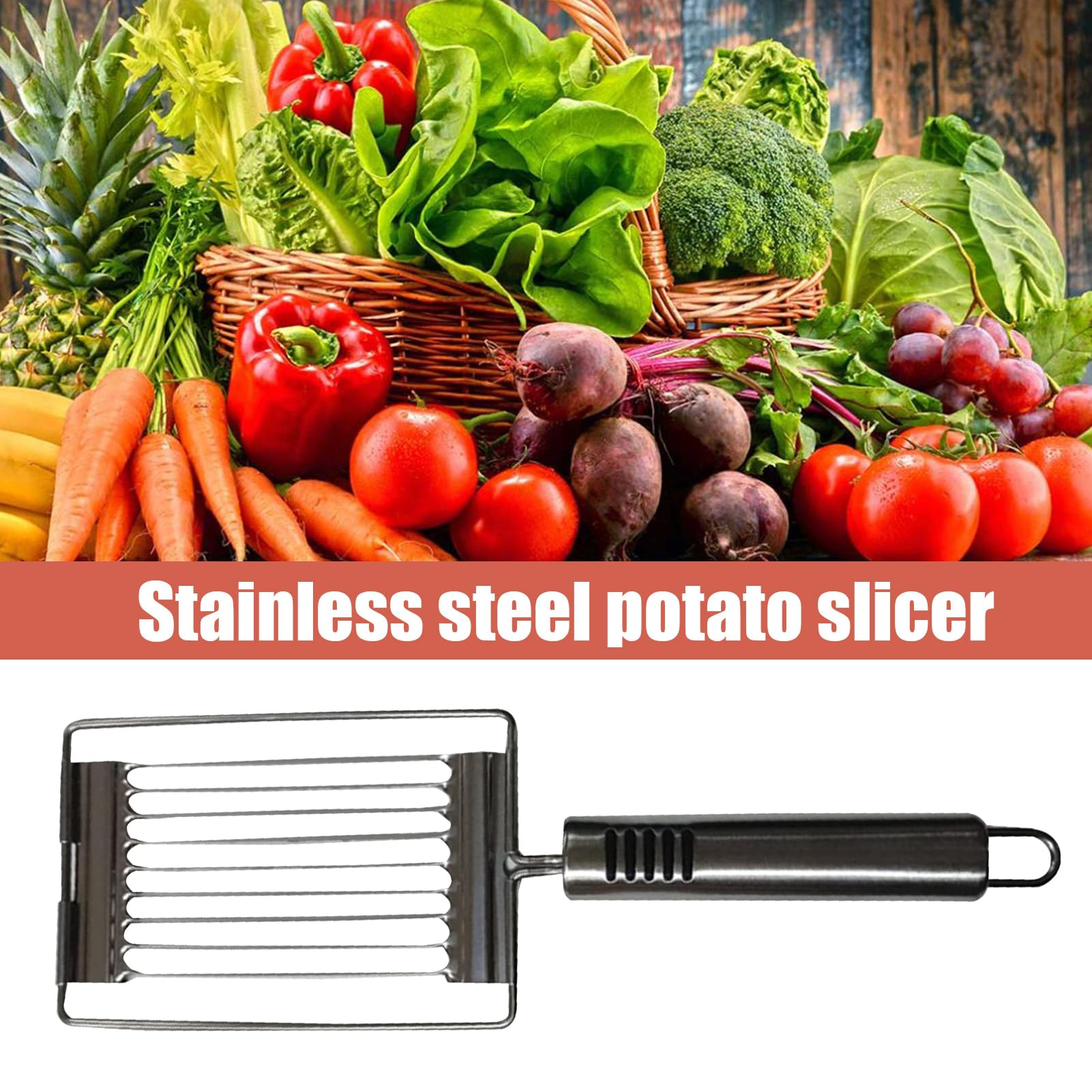 Tomatenklimaanlage, Hand Slicer Handheld Edelstahl gekochte Eierklimaaner