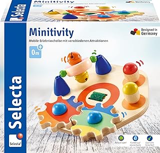 Selecta 62036 Minitivity Wooden Motor Skill Toy, 14 cm, 14 cm