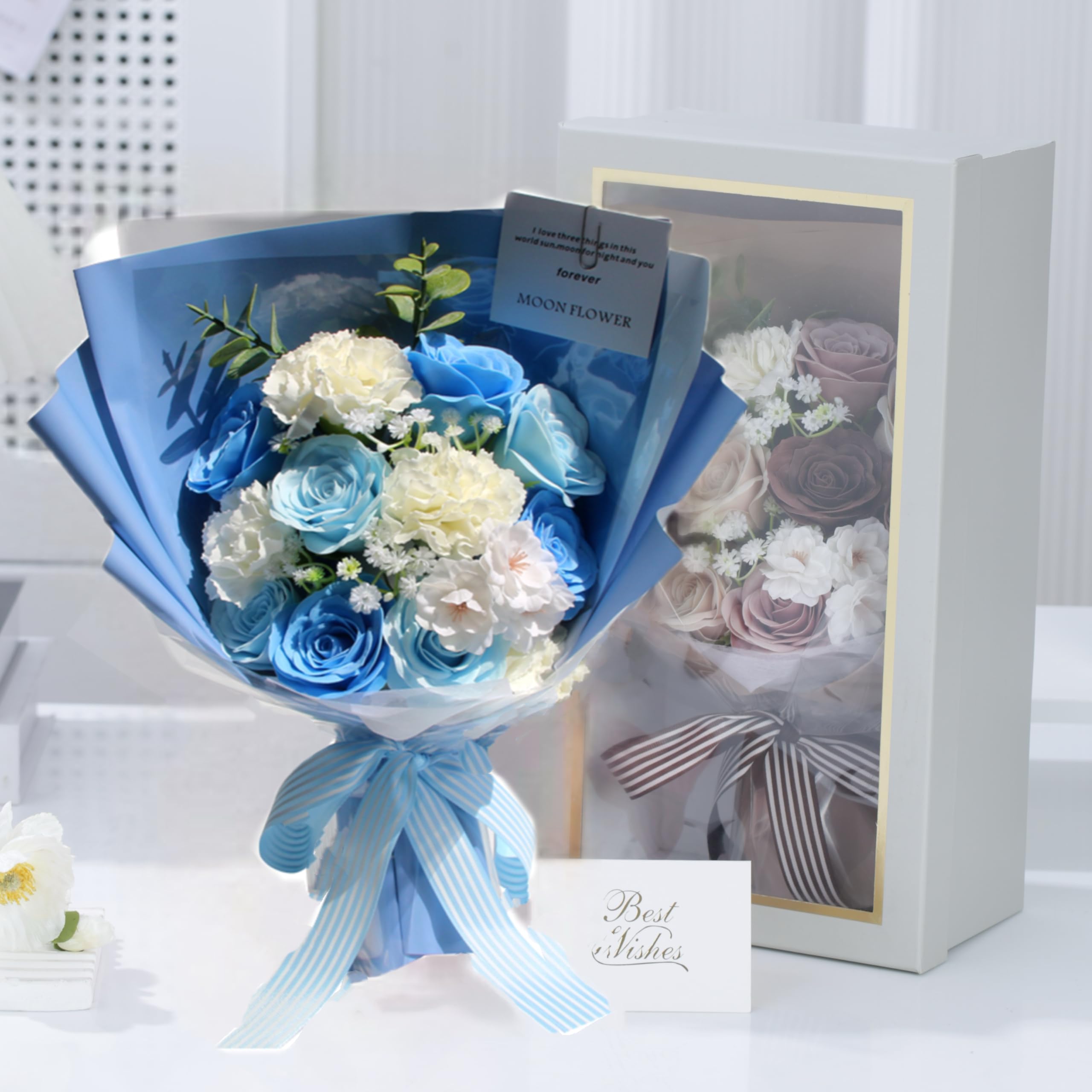 Amazon｜MEJARDIN ソープフラワー 花束 ブーケ ギフト バラ 造花 rose 
