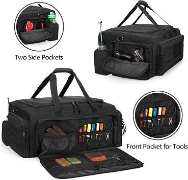 GOBUROS RC Car Bag for 1/8 and 1/10 Car, RC Carry Case(Patent Design)
