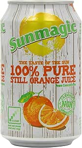 Sunmagic School Friendly 100% Pure Orange Juice 330 ml (Pack of 24 ...