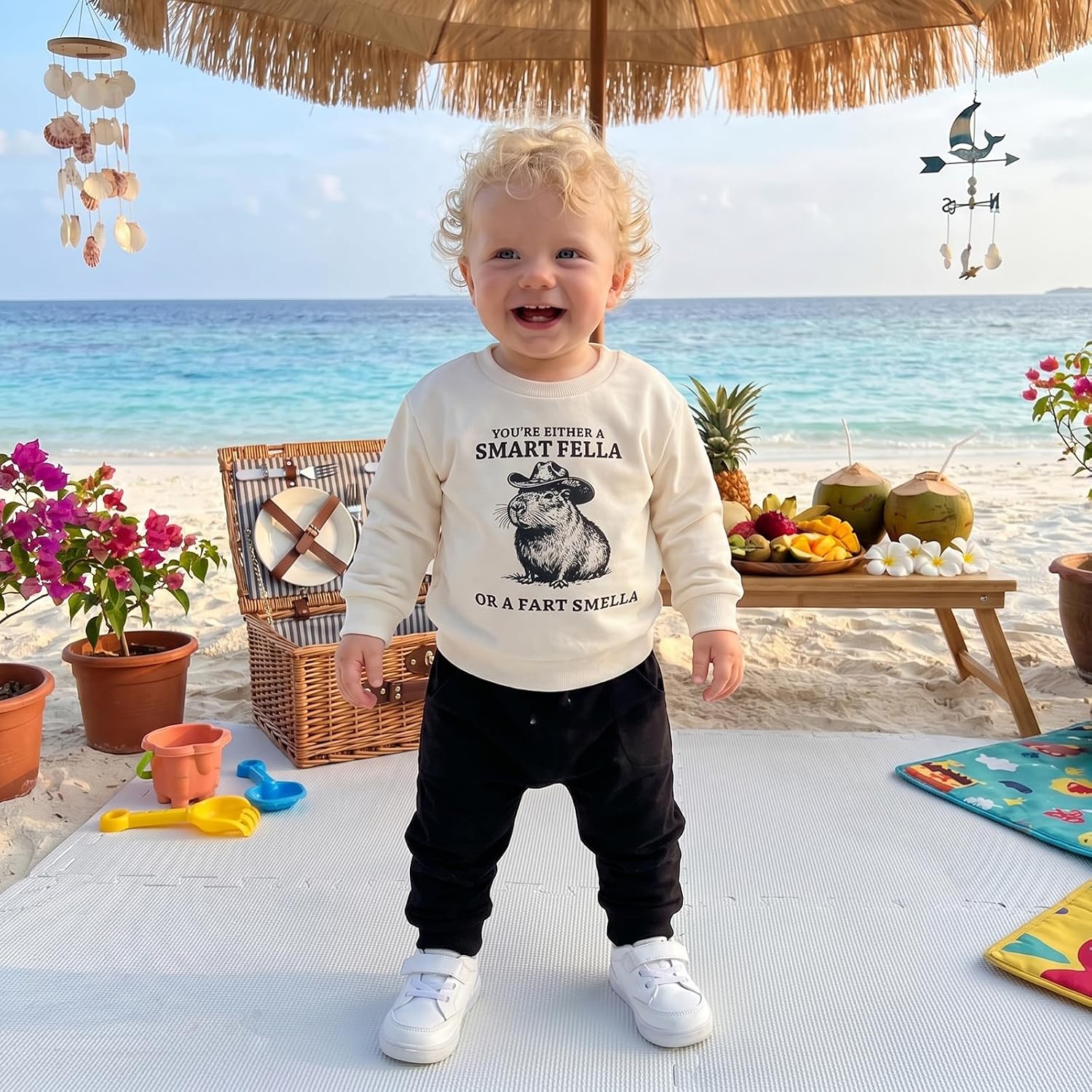 Toddler Baby Boy Fall Outfit Sweatshirt Pants Cute Infant Clolthes Set | Newborn Long Sleeve Letter Print Tops Jogger Raccoon Clothing
