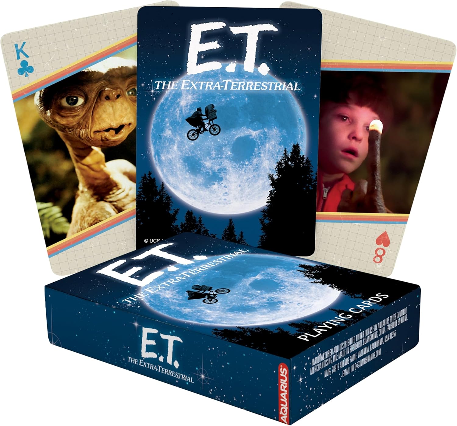 AQUARIUS E.T. Playing Cards - E.T. Themed Deck of Cards for Your Favorite Card Games - Officially Licensed E.T. Merchandise & Collectibles