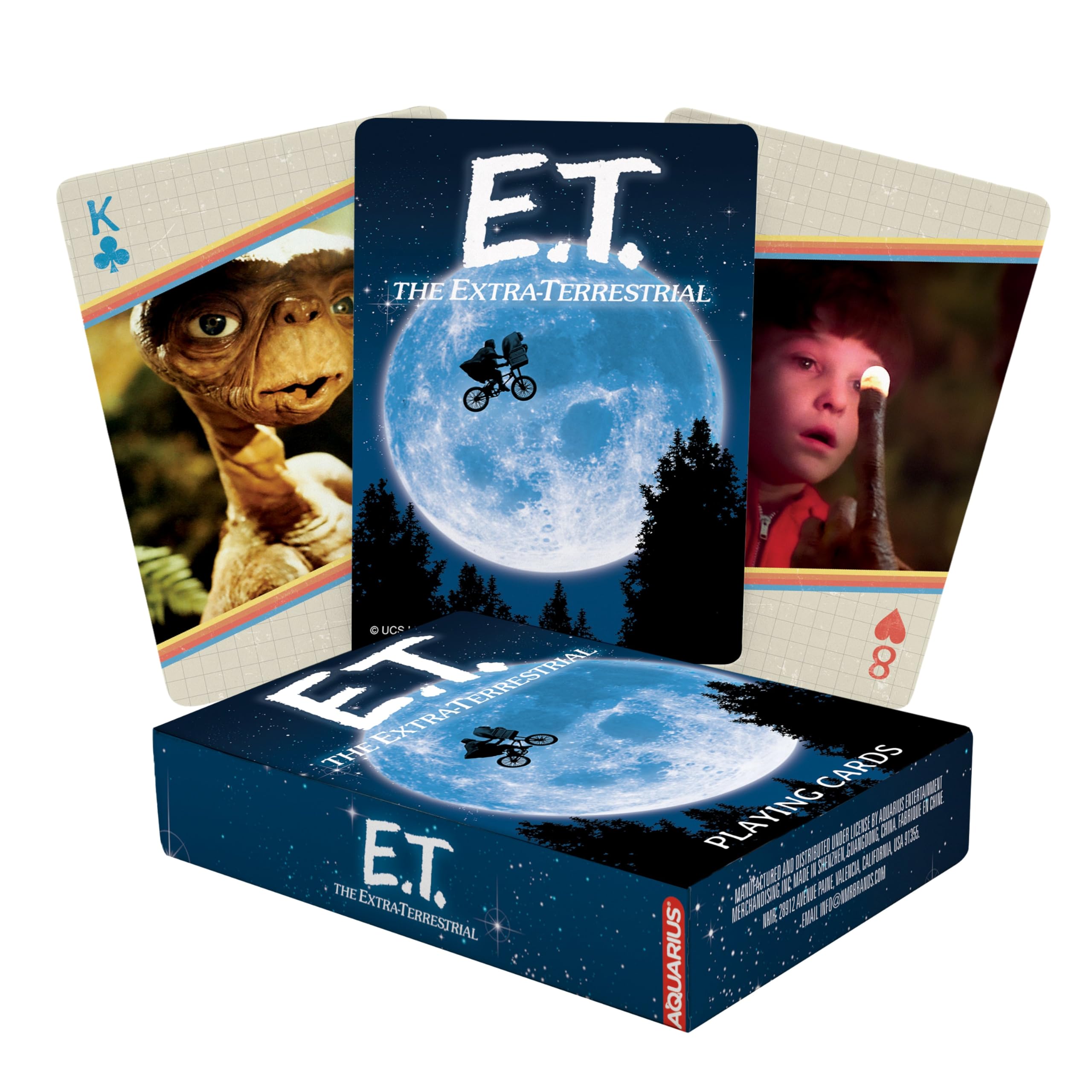 AQUARIUS E.T. Playing Cards - E.T. Themed Deck of Cards for Your Favorite Card Games - Officially Licensed E.T. Merchandise & Collectibles