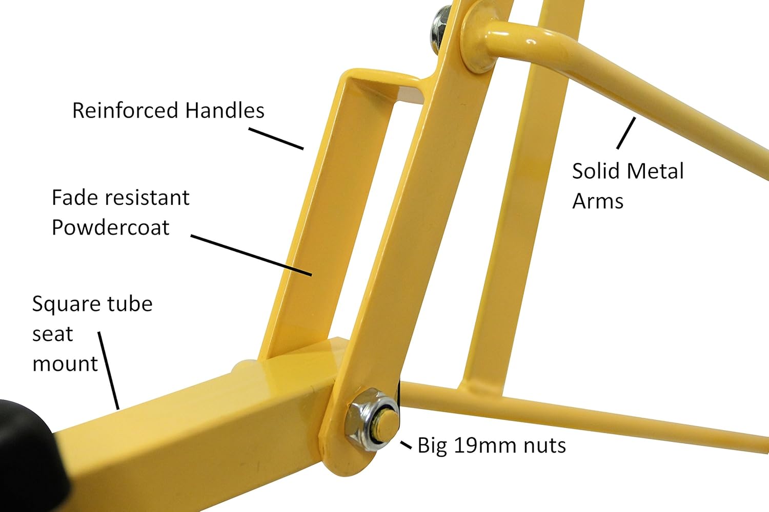Sand Digger, A Heavy Duty Metal Backhoe Toy: Tough Kid (Yellow)