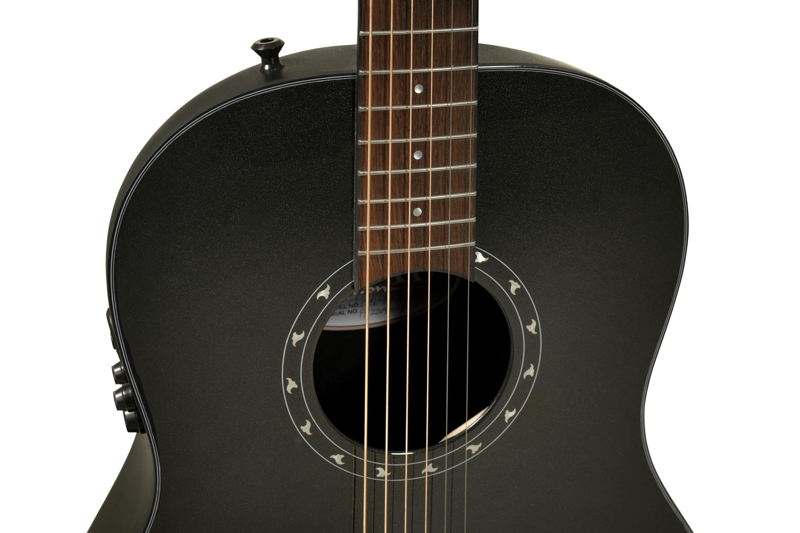 Ovation Chitarra acustica elettrica Pro Series Ultra 1516 Mid Non-Cutaway – Coperta in abete massello di grado A – Mid-Depth Lyrachord Body – con custodia morbida – vernice UV, effetto metallizzato