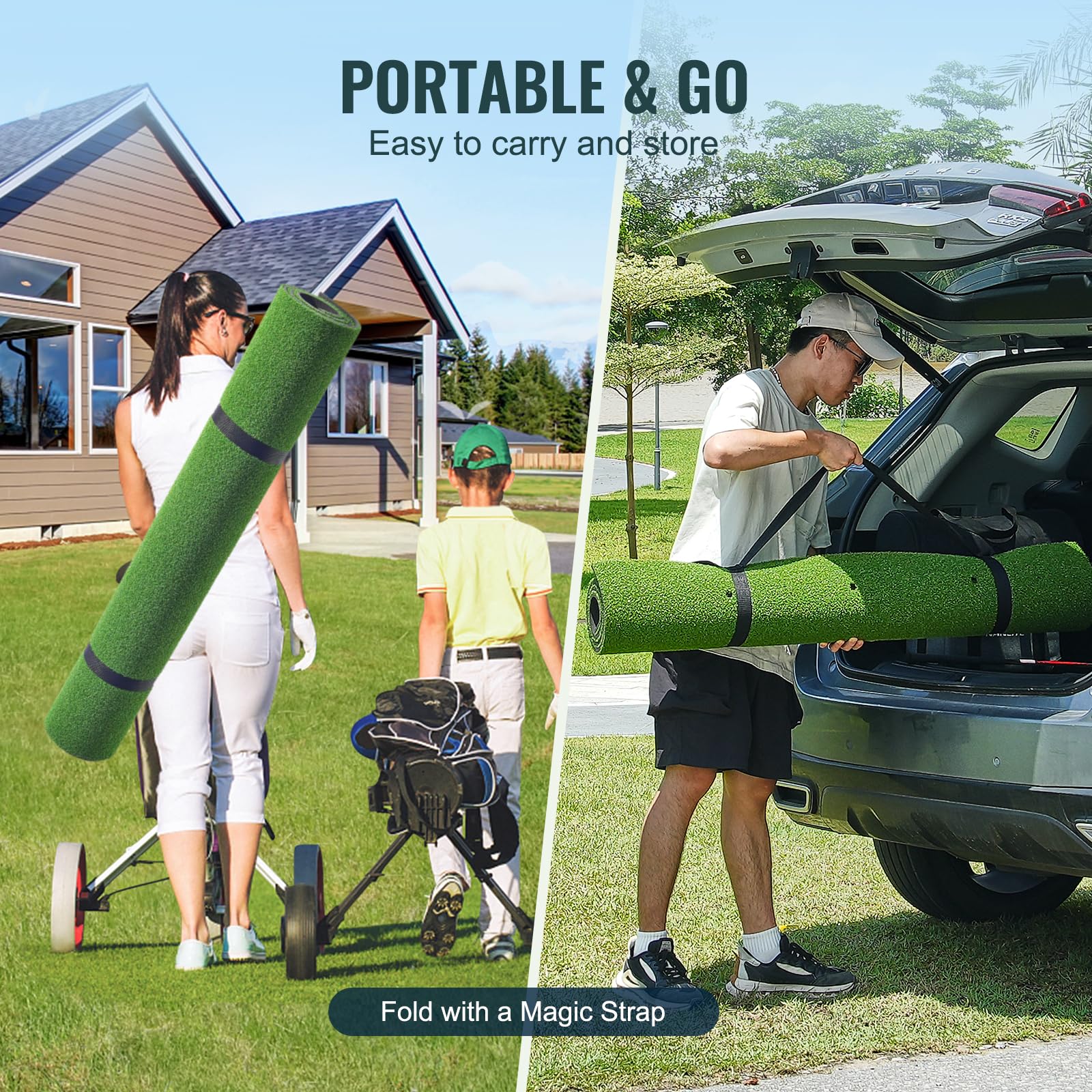 VEVOR Alfombrillas de Golf - Alfombrillas de Golf Unisex Adulto