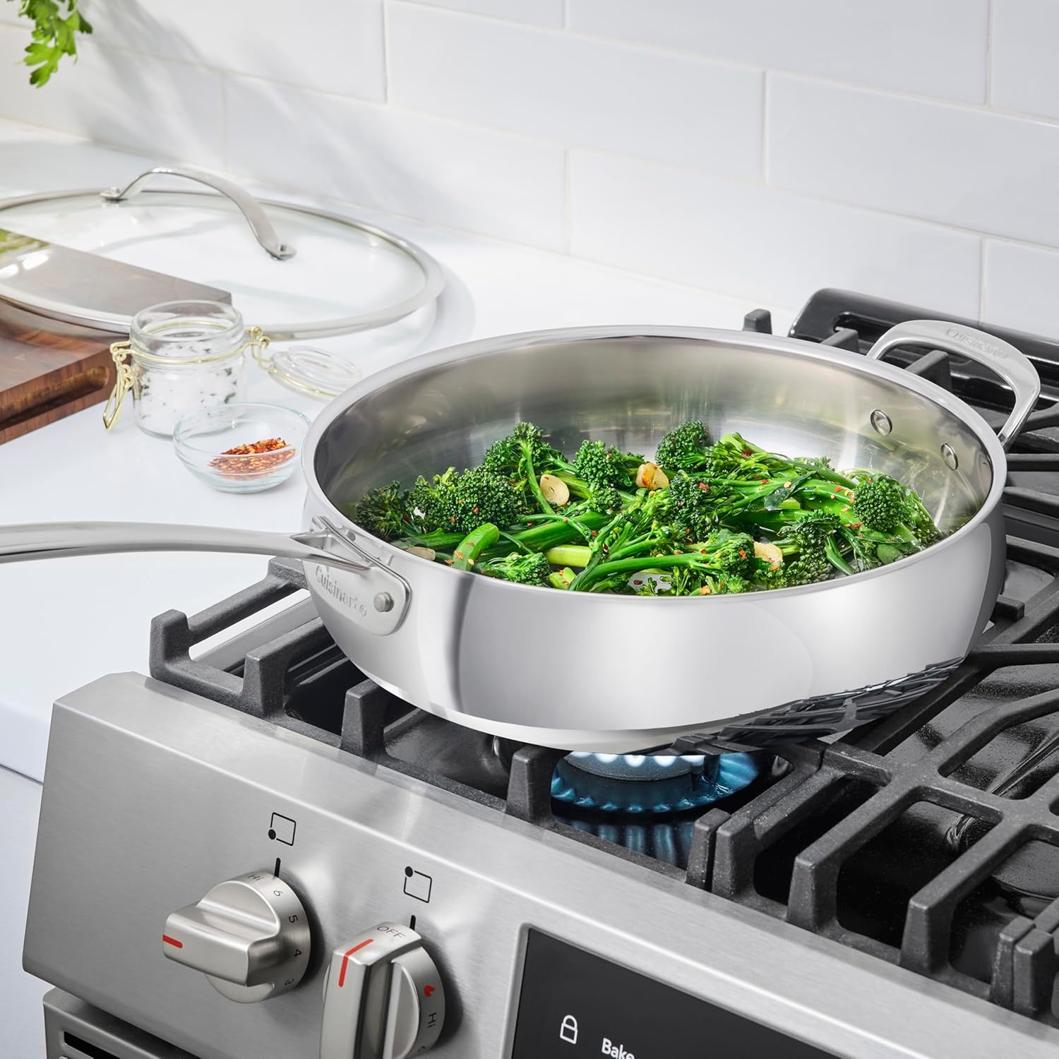 Cuisinart PureClad™ Triple Ply Stainless Steel 5.5 Qt. Saute Pan w/Cover