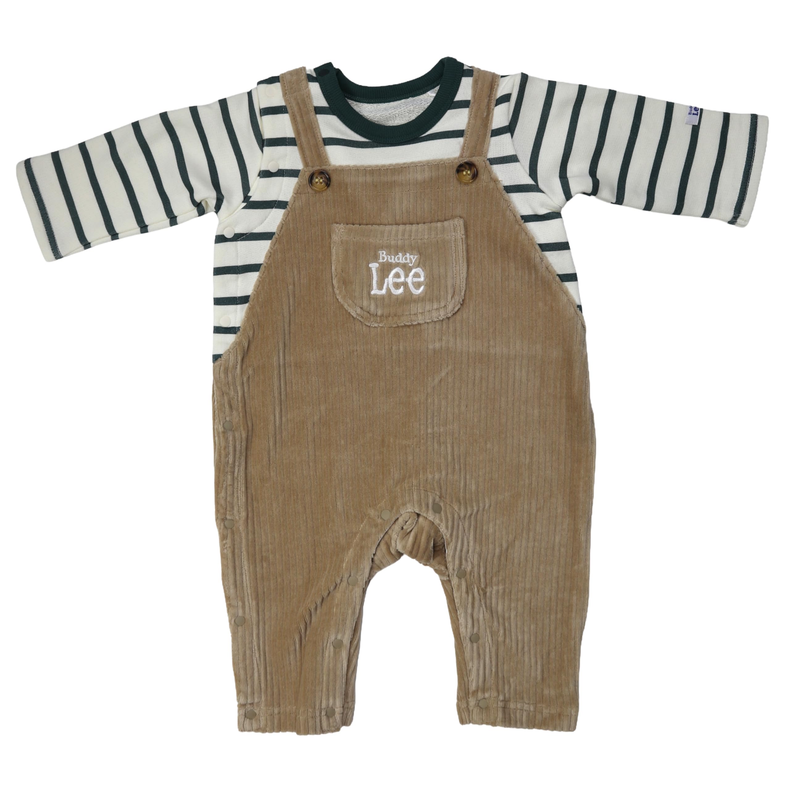 BuddyLEE(バディリー) カバーオールバディーリー サロペット風 カバーオール 長袖 ベビー服 男の子 女の子ユニセックスベビー