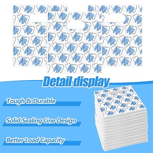 Miniatura 21 de Colarr 200 bolsas dentales para pacientes a granel de 9 x 8 pulgadas, bolsa de plástico para dientes dentales, bolsa de regalo para higienista
